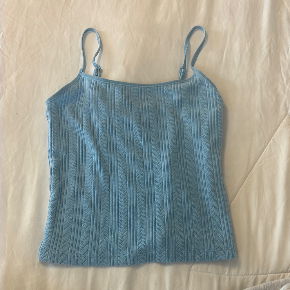 Blue American Eagle ribbed tank